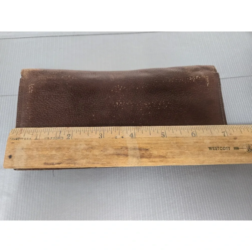 Burberry Bi Fold Wallet Men Brown Authentic Leather Luxe Nova Check